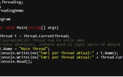 Multithreading në C# (C Sharp)